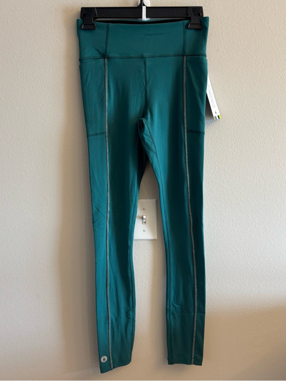 SmartWool Active Leggings Women's Small Emerald Green Full Length Leggings NEW